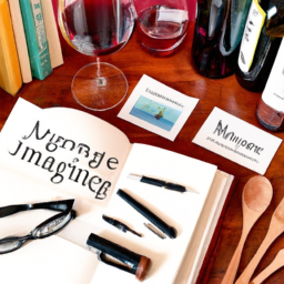 E prompt:Create an image of a sommelier's study desk, adorned with neatly arranged wine textbooks, wine maps, flashcards, tasting glasses, a cork puller, and a notebook filled with meticulous handwritten notes